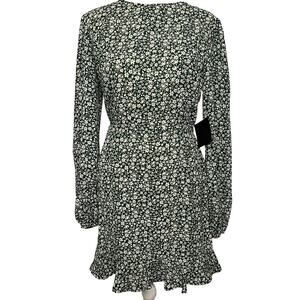 Lulu's Blooming Darlin' Green Floral Cutout Mini dress Size Small NWT
